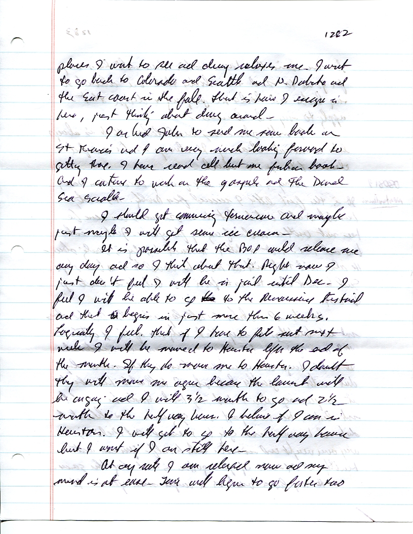 Dr John WorldPeace 2008 Prison Journal